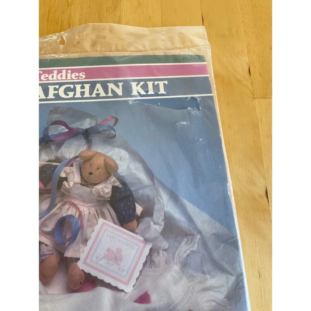 Banar Designs Teddies Counted Cross Stitch Baby Afghan Kit Vintage Bears BLAF-6